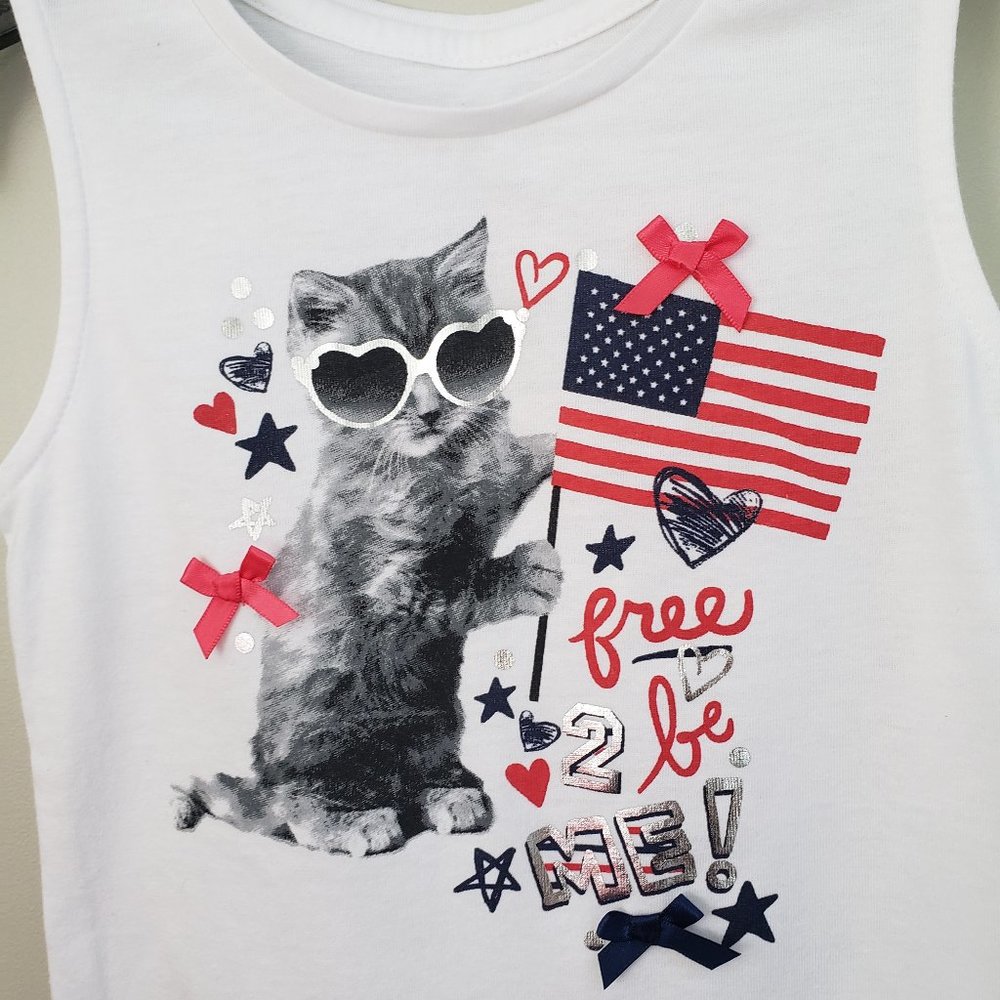 LITTLE MISS ATTITUDE Sleeveless Shirt For Toddler Girl